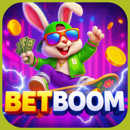 Imagem promocional da BETBOOM mostrando a plataforma e suas vantagens